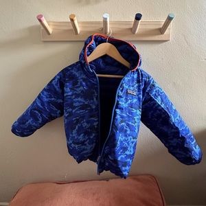 Patagonia reversible down sweater toddler hoody
